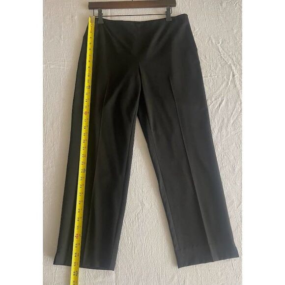 St John Caviar Cropped Ankle Pants Slacks Women Size 8 Black - Picture 5 of 9
